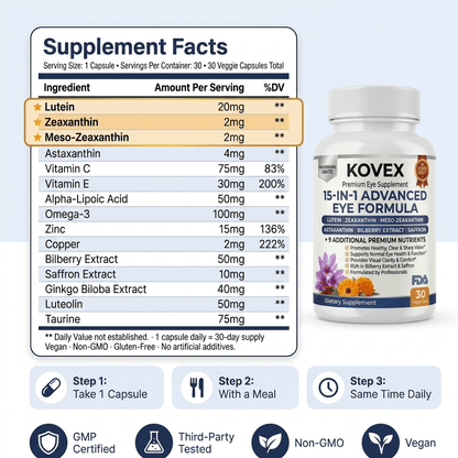 Kovex 15 in 1 Advanced Eye Formula